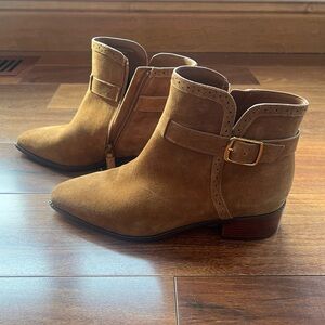 Cole Haan Brown Suede Ankle Boots